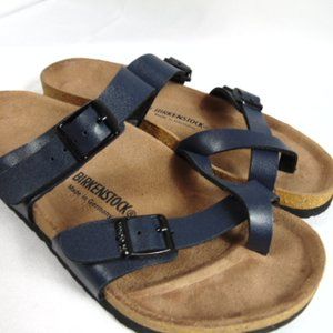 Birkenstock Navy Blue Mayari Sandals Size 38 US 7